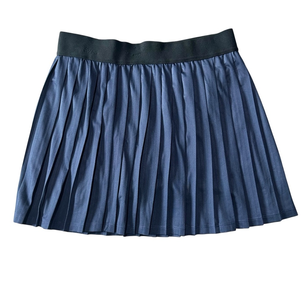 2 Liv Navy Blue Pleated Tennis Pickleball Athletic Mini Skirt Women’s Large NWOT